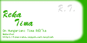reka tima business card